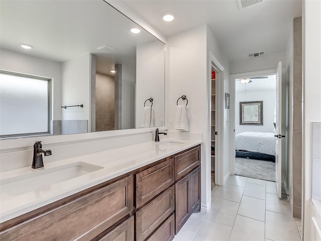 1718 Zayden Ln, Norman, OK 73072 - bathroom featuring tile patterned flooring and vanity