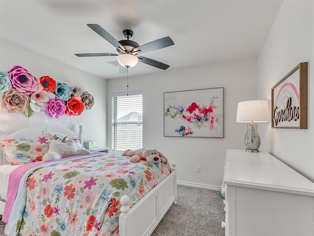 1718 Zayden Ln, Norman, OK 73072 - bedroom featuring ceiling fan and light colored carpet