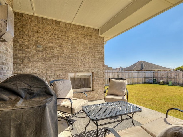 1718 Zayden Ln, Norman, OK 73072 - view of patio / terrace featuring grilling area