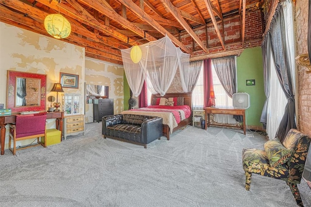 bedroom featuring carpet flooring