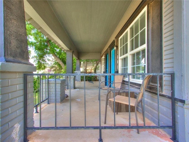 view of patio / terrace with a porch