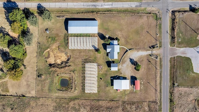 bird's eye view featuring a rural view