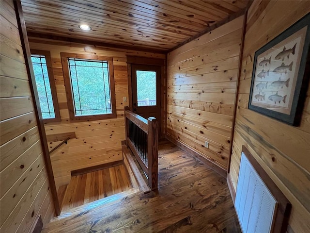 view of sauna / steam room featuring wood-type flooring