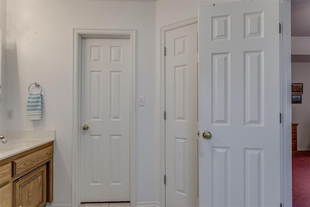 bathroom with vanity