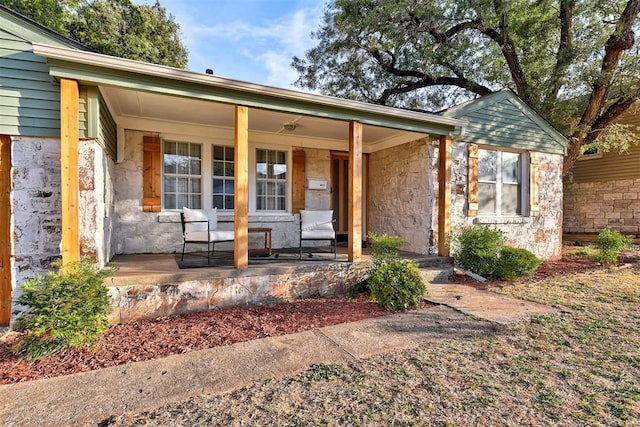 view of front of house with a porch