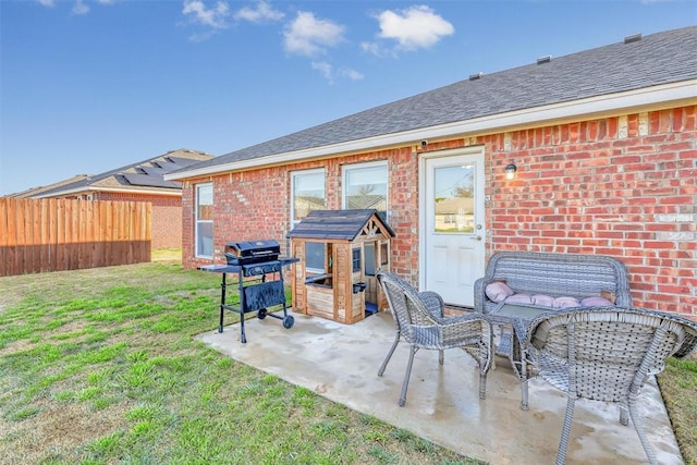 view of patio / terrace with grilling area