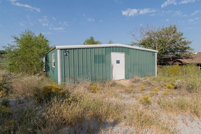 view of outdoor structure