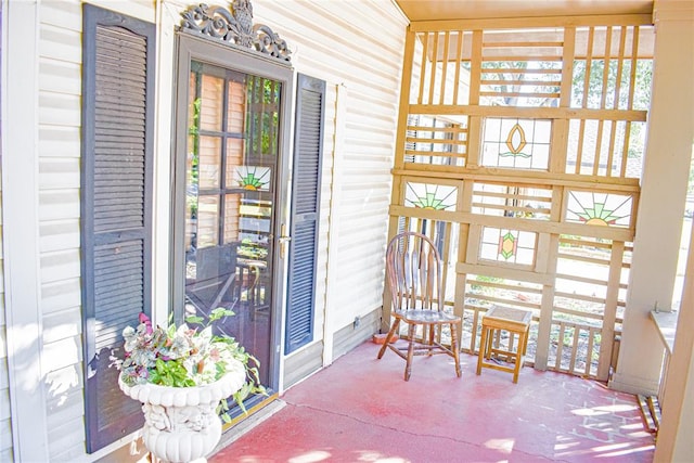 view of sunroom