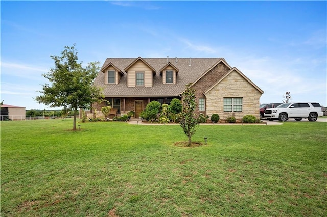2251 S Ross Dr, Newcastle, OK 73065 - new england style home featuring a front yard