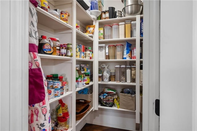 view of pantry