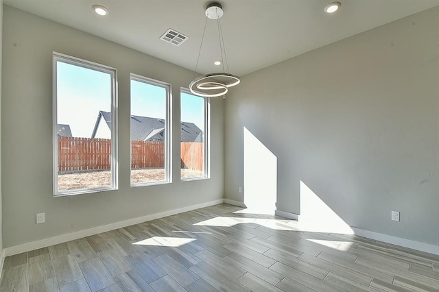 unfurnished dining area with a wealth of natural light