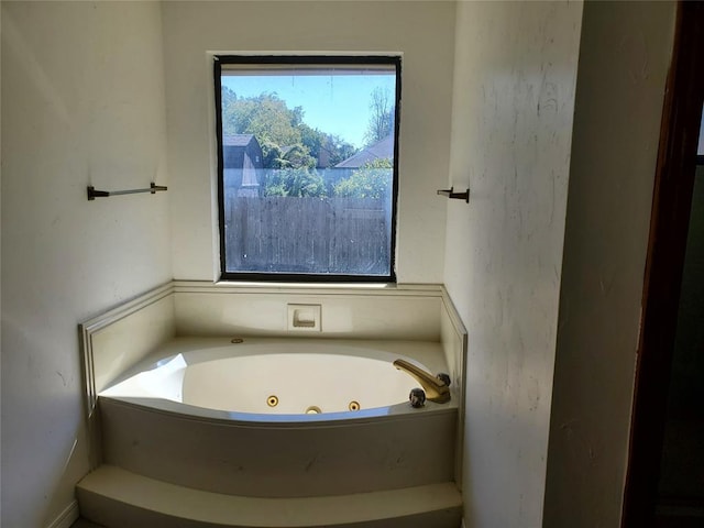 bathroom featuring a bathing tub