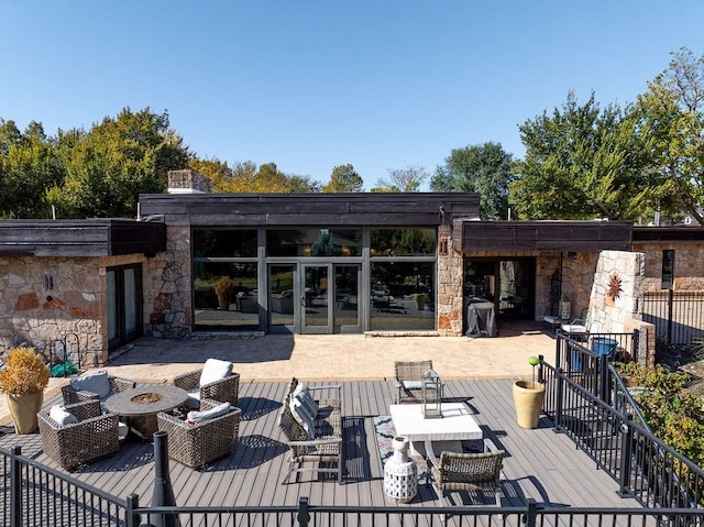 exterior space with outdoor lounge area