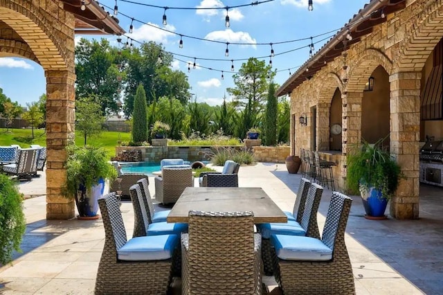 view of patio / terrace featuring grilling area