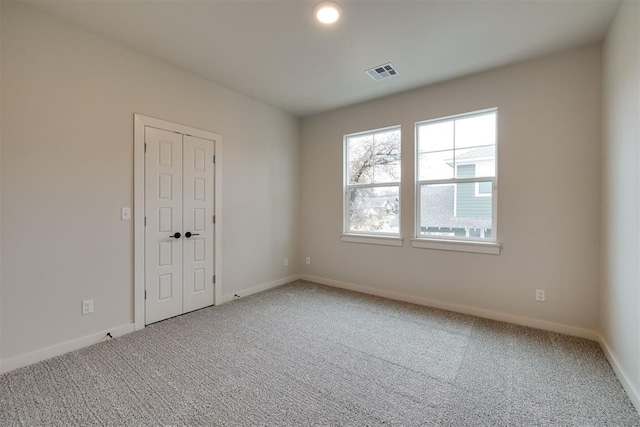 view of carpeted empty room