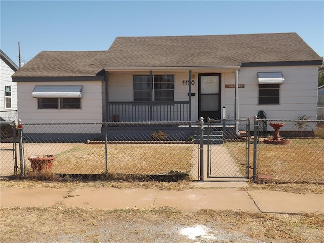 view of front of house with a porch