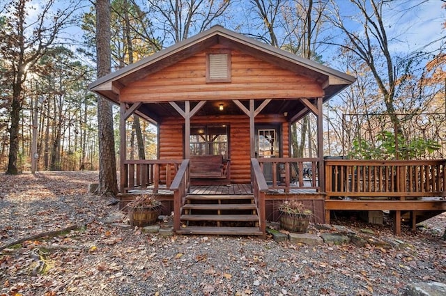 211 Marlin Dr, Broken Bow, OK 74728 - view of front facade featuring a porch