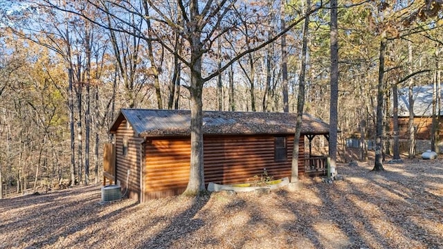 garage with central air condition unit