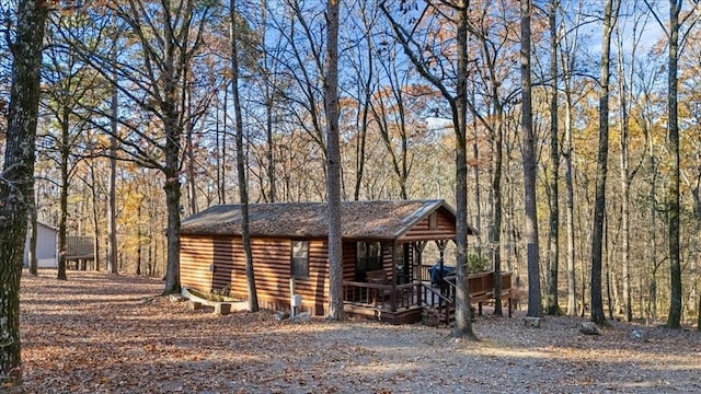 view of front of property with a porch