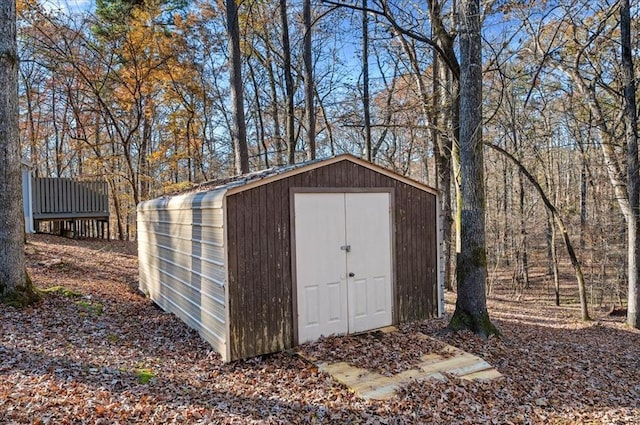 view of outbuilding