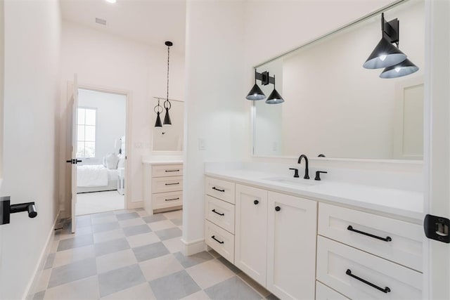 bathroom featuring vanity