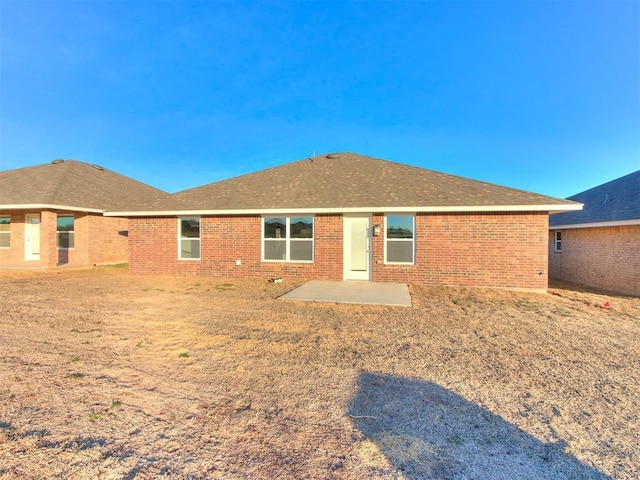 rear view of house with a patio area