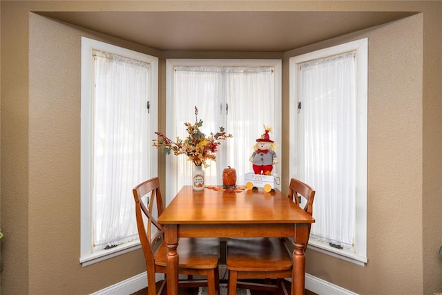 view of dining room