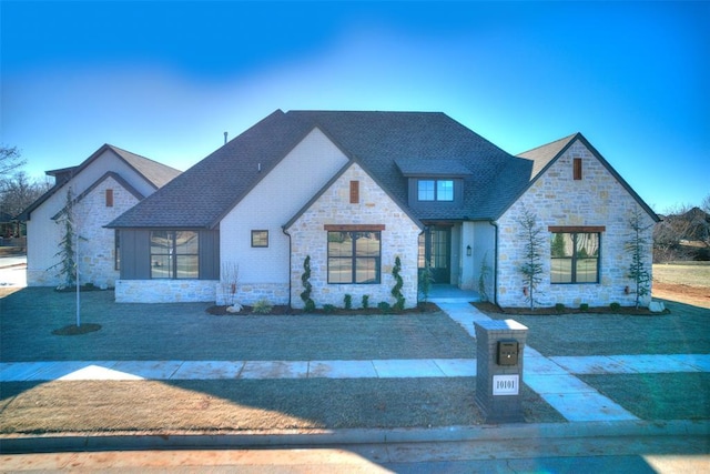 view of front of property with stone siding