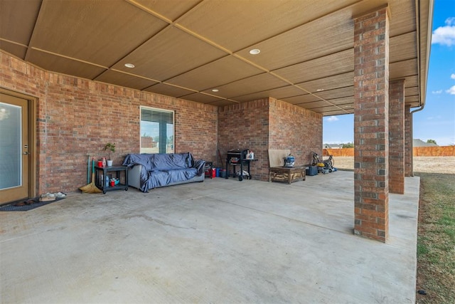 view of patio / terrace with area for grilling