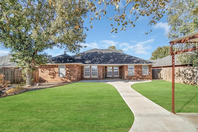 516 S Quail Run, Altus, OK 73521 - back of house with brick siding