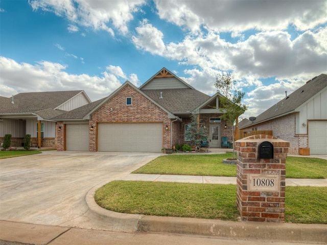 craftsman-style home featuring a garage