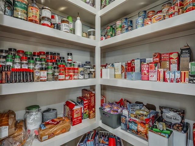 view of pantry