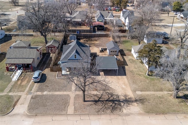 drone / aerial view featuring a residential view