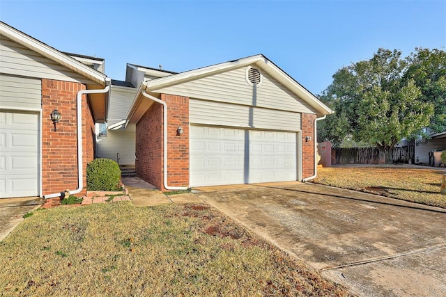 exterior space with a yard