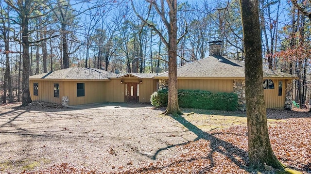 view of rear view of property