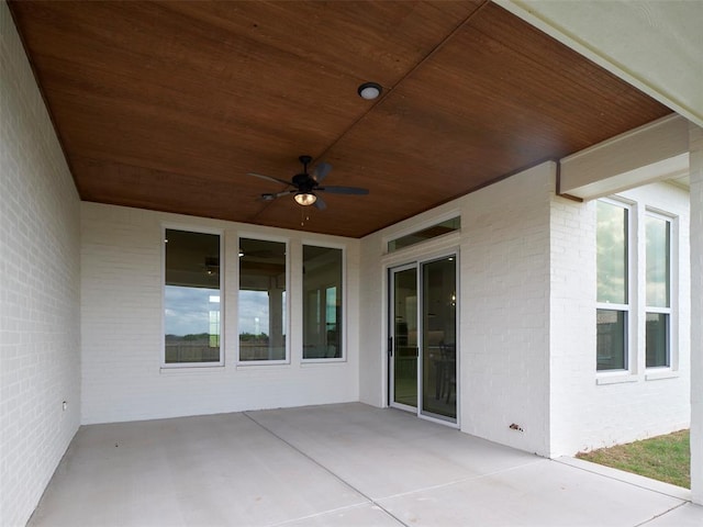 511 Basin Way, Norman, OK 73071 - view of patio with ceiling fan