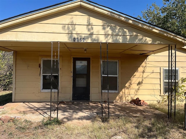 view of rear view of property