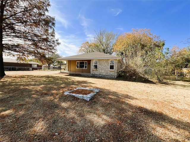 view of back of property