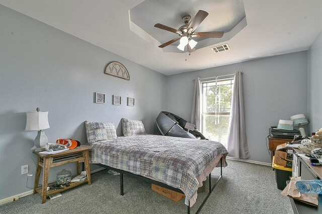 7301 Morning Song Dr, Oklahoma City, OK 73150 - bedroom featuring carpet floors and ceiling fan