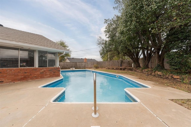 view of pool with a patio