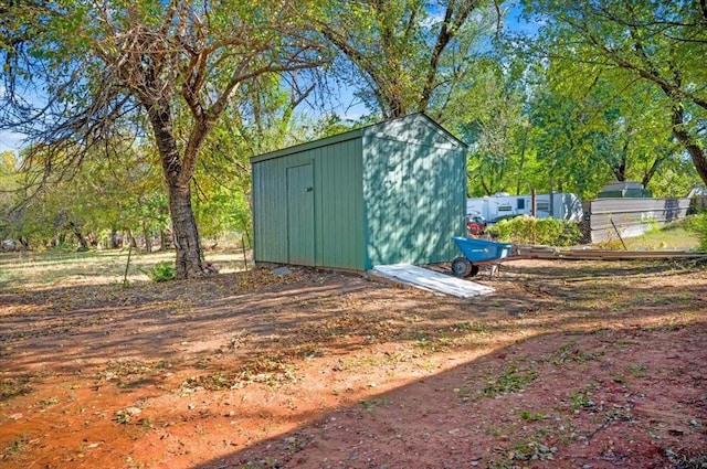 view of outbuilding