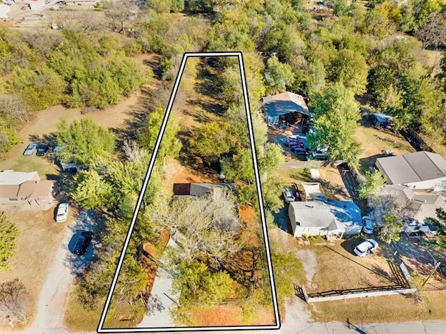 1200 N Lloyd Dr, Oklahoma City, OK 73130 - aerial overview of property's location with property parcel outlined