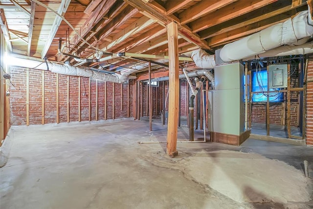 603 N College St, Cordell, OK 73632 - unfinished basement featuring electric panel