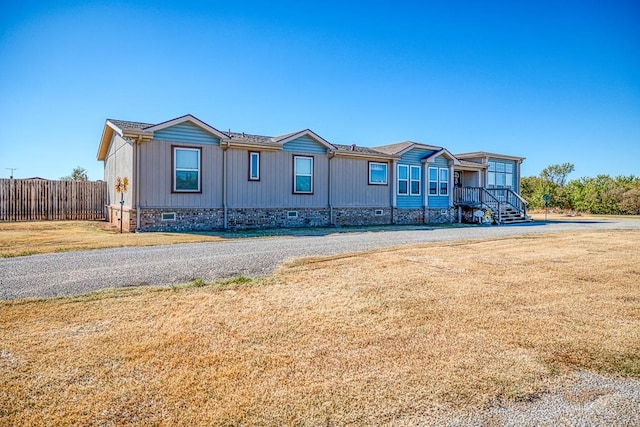 view of manufactured / mobile home