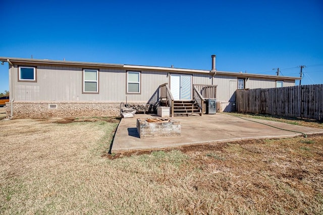 back of house featuring a patio