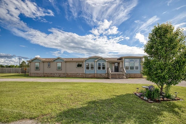 23880 State Highway 33, Kingfisher, OK 73750 - view of front of home with crawl space and curved driveway