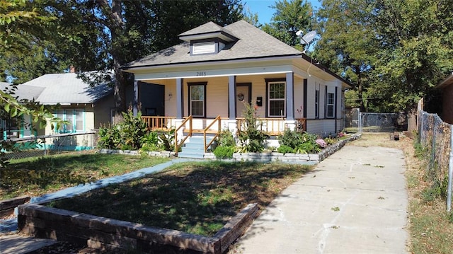 bungalow-style house with a porch