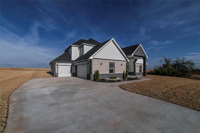 view of front of house featuring a garage