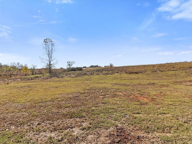 view of landscape featuring a rural view