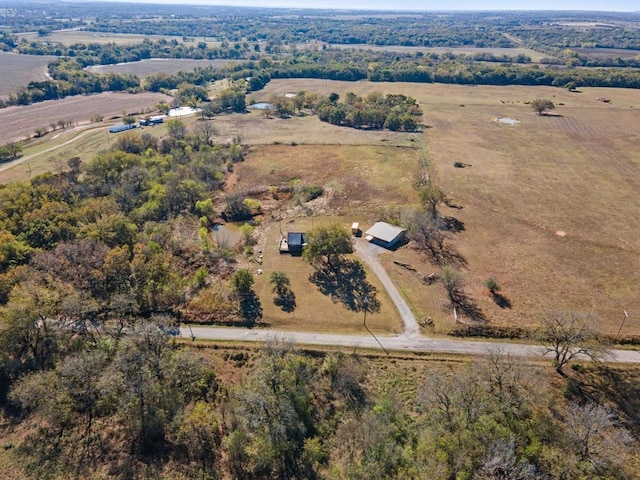 bird's eye view featuring a rural view